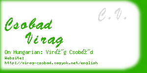 csobad virag business card